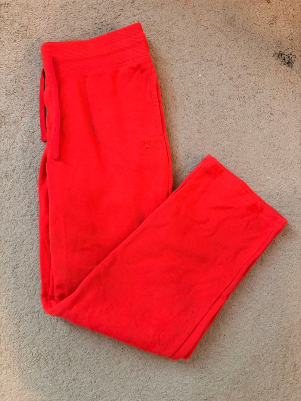 Reebok Bright Red Fleece Joggers